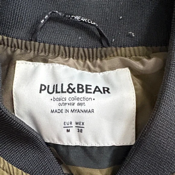 Pull&Bear Green Camo Bomber Jacket - Picture 2 of 2